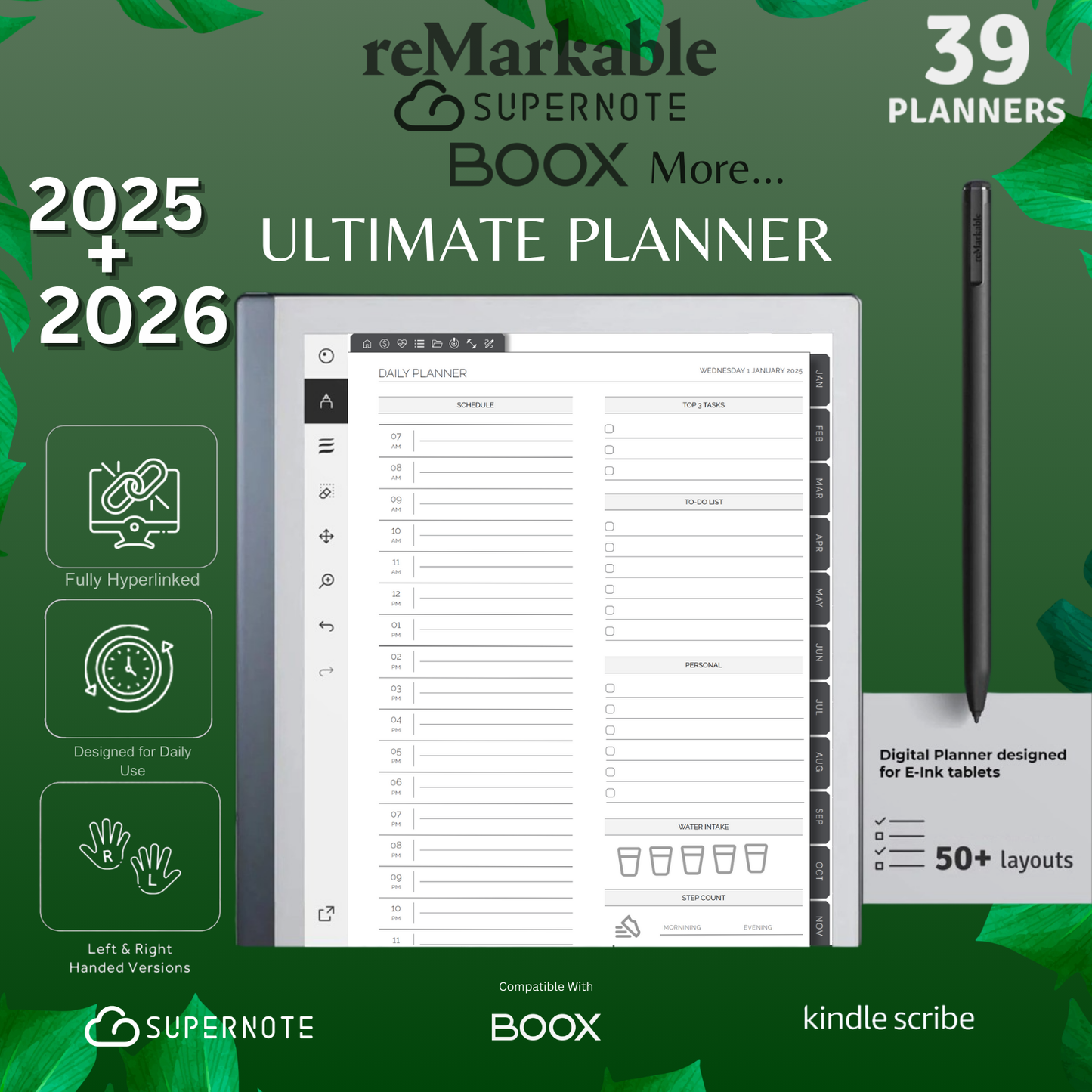 E-ink Ultimate Digital Planner 2025 – 2026